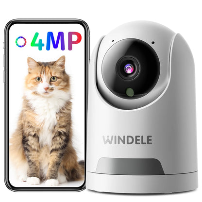 Monitor Dog Camera Motion Detection Pet Camera Baby w/Night Vision, 2.5K Indoor Camera, 360° Pan/Tilt WiFi Security Camera for Home, 2-Way Audio, 24/7 Cloud & SD Card Storage