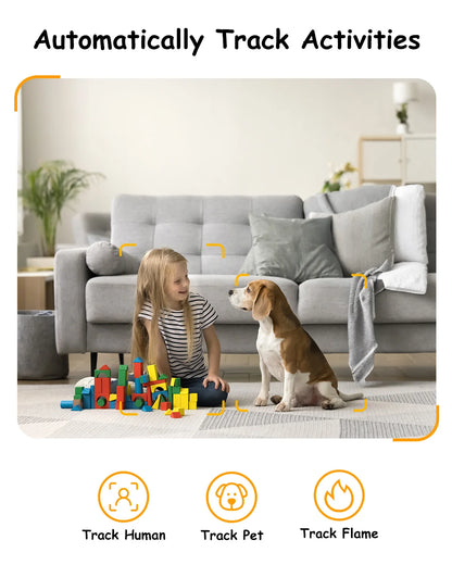 Oldtan WiFi Security Indoor Camera - 4MP HD Baby Monitor for Home, 2-Way Audio, SD&Cloud Storage, Motion Tracking