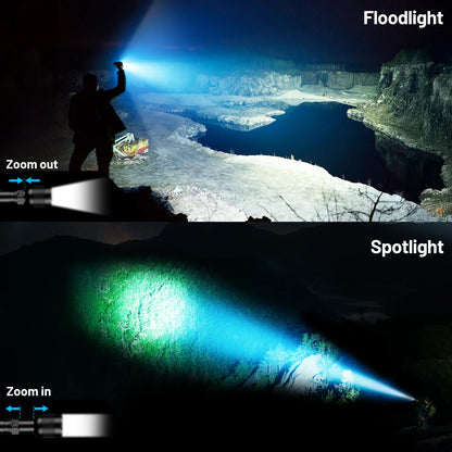 windele Rechargeable Flashlights High Lumens,Super Bright Powerful Flashlights with 5 Mode,Zoomable,IPX6 Waterproof,Pocket Flashlight for Home,Emergencies,Camping (2 Pack)