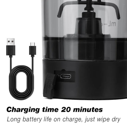 WINDELE Premium Electric Protein Shaker Bottle, 600ml/20 oz Vortex Portable Mixer Cup/USB Rechargeable Shaker Cups for Protein Shakes office/gym