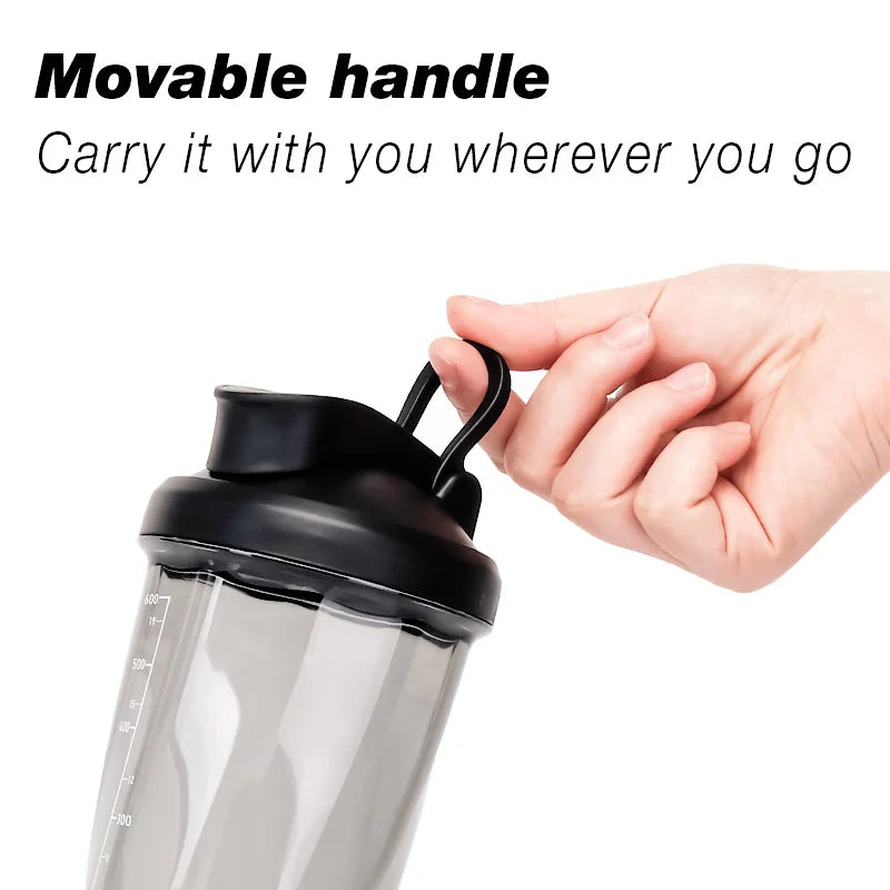WINDELE Premium Electric Protein Shaker Bottle, 600ml/20 oz Vortex Portable Mixer Cup/USB Rechargeable Shaker Cups for Protein Shakes office/gym