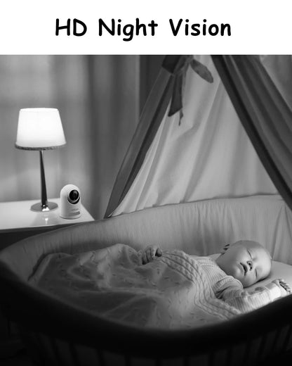 Oldtan WiFi Security Indoor Camera - 4MP HD Baby Monitor for Home, 2-Way Audio, SD&Cloud Storage, Motion Tracking