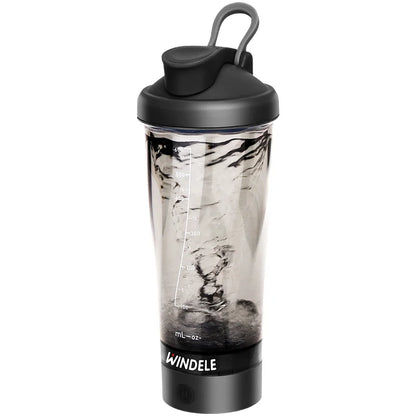 WINDELE Premium Electric Protein Shaker Bottle, 600ml/20 oz Vortex Portable Mixer Cup/USB Rechargeable Shaker Cups for Protein Shakes office/gym