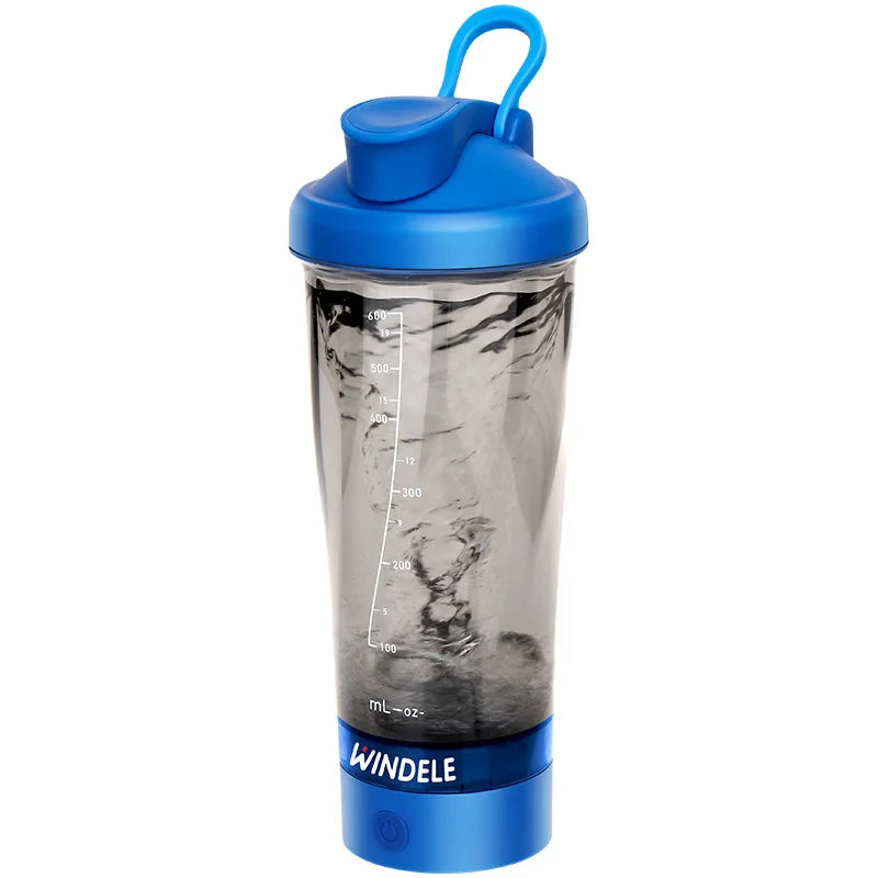 WINDELE Premium Electric Protein Shaker Bottle, 600ml/20 oz Vortex Portable Mixer Cup/USB Rechargeable Shaker Cups for Protein Shakes office/gym